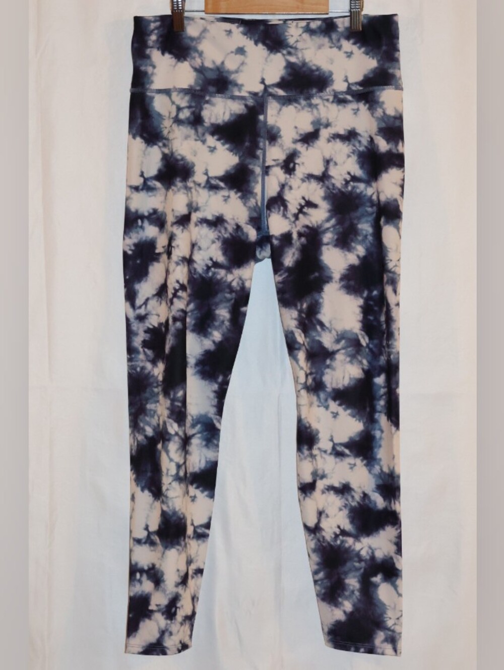 JoyLab Printed 7/8 High-Rise Leggings In Navy and White Tie-Dye.